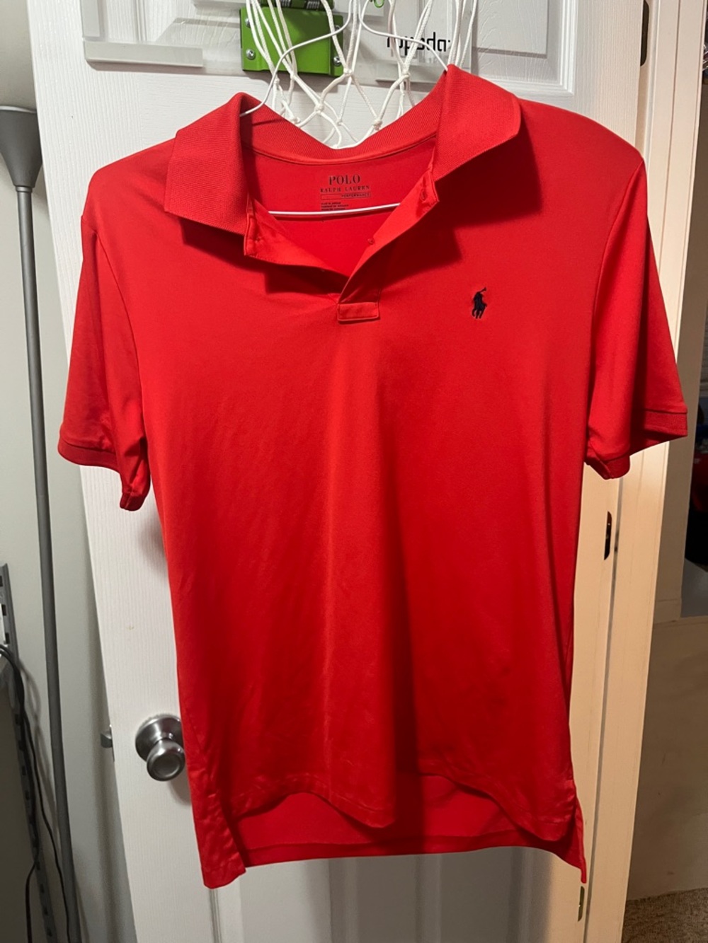 Polo by Ralph Lauren Bright Red Short-Sleeve Polo with Navy Pony